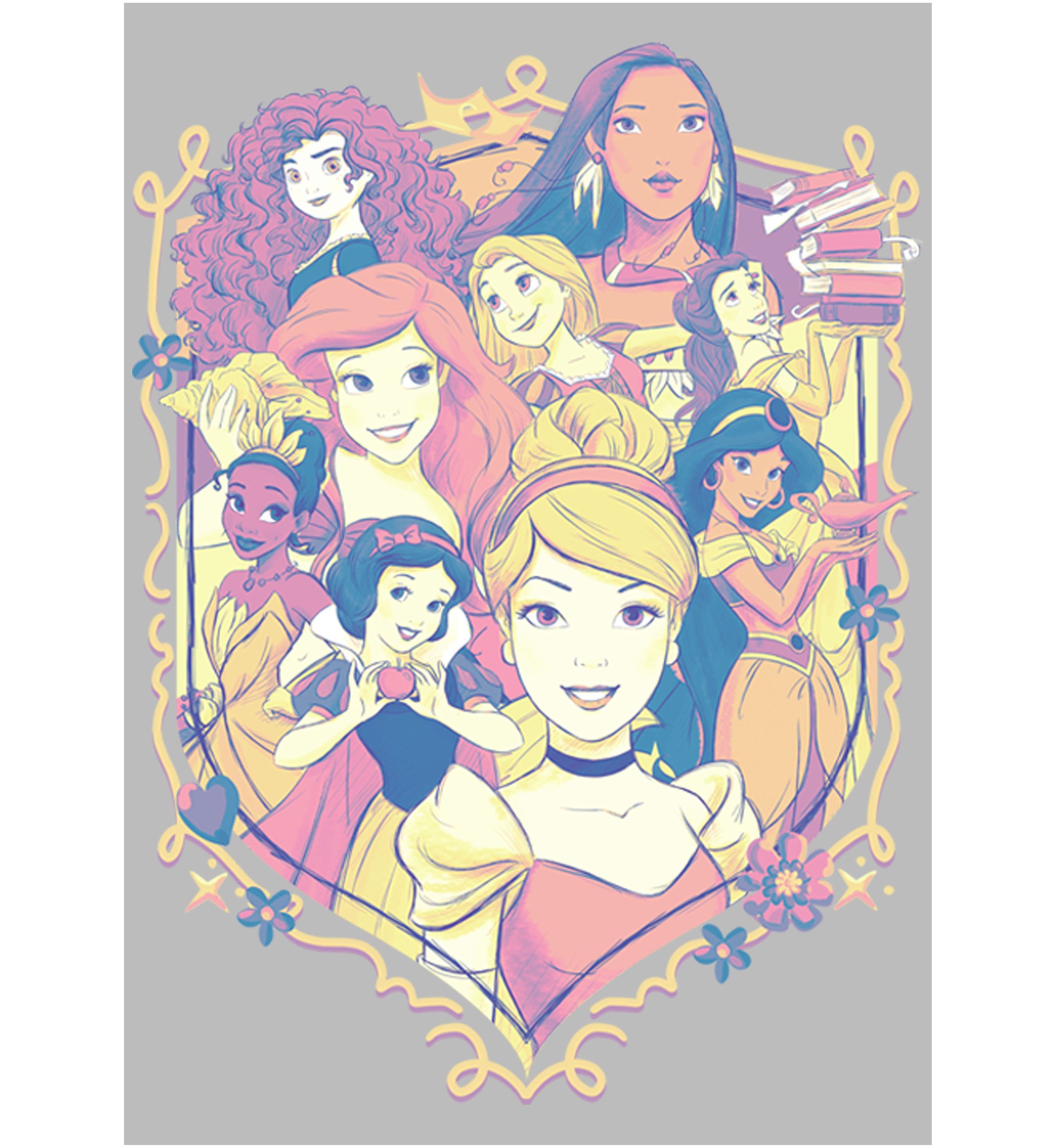 Girls 4-6x  Princess Shield Graphic T-Shirt