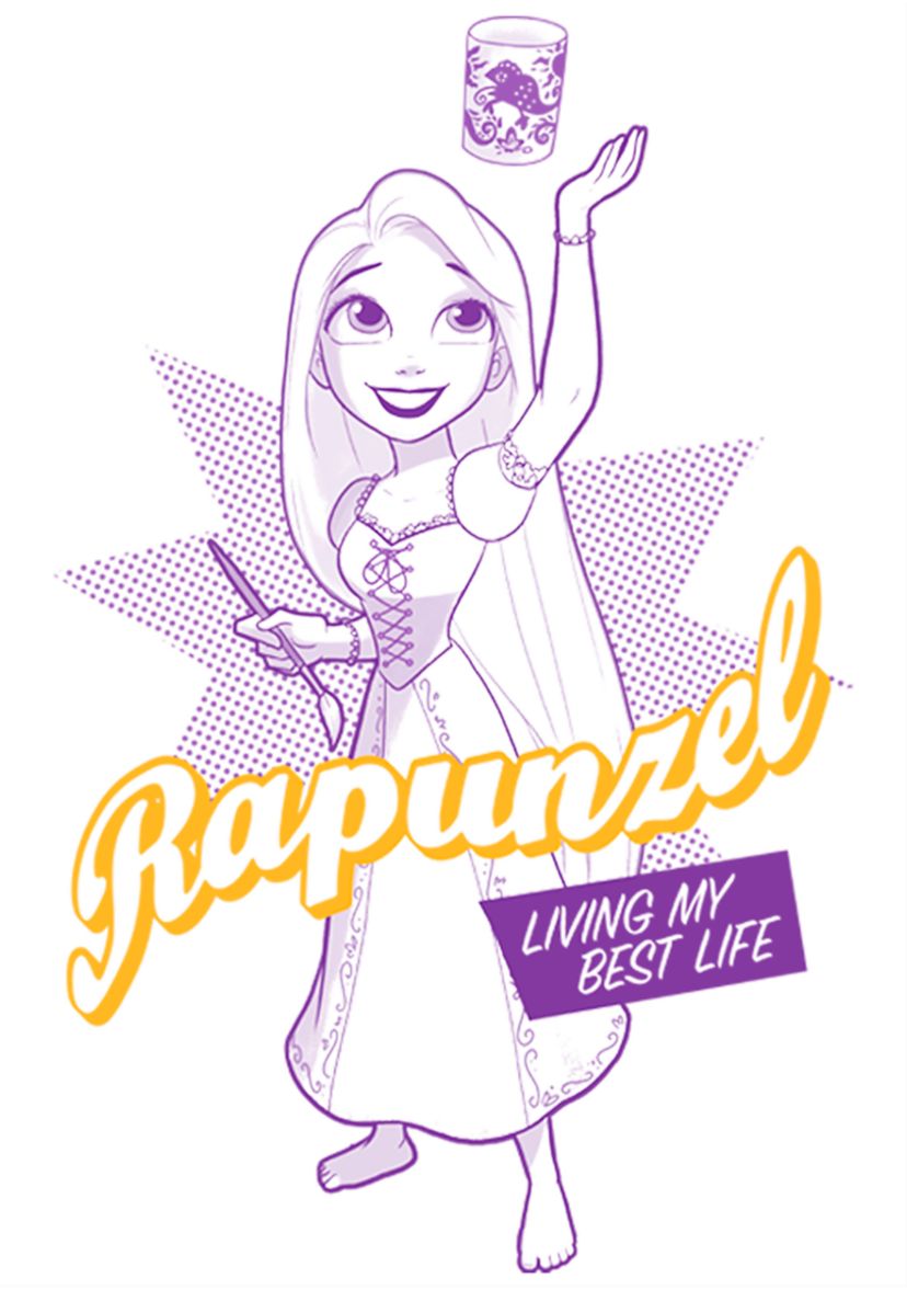 Girls 4-6x  Rapunzel Pop Graphic T-Shirt