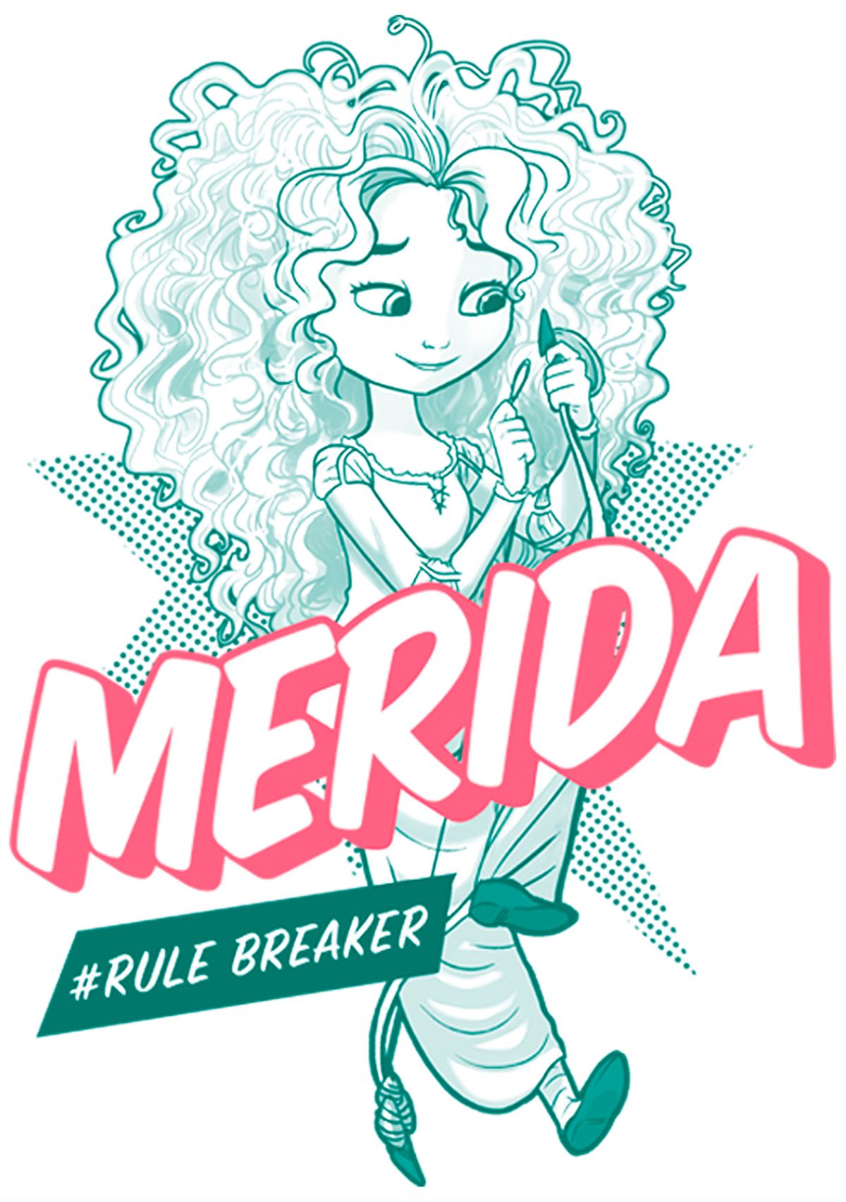 Girls 4-6x  Merida Pop Graphic T-Shirt