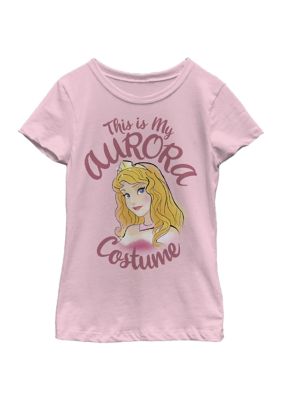 Disney Princess Girls 4-6x Aurora Costume Graphic T-Shirt, Pink, Large