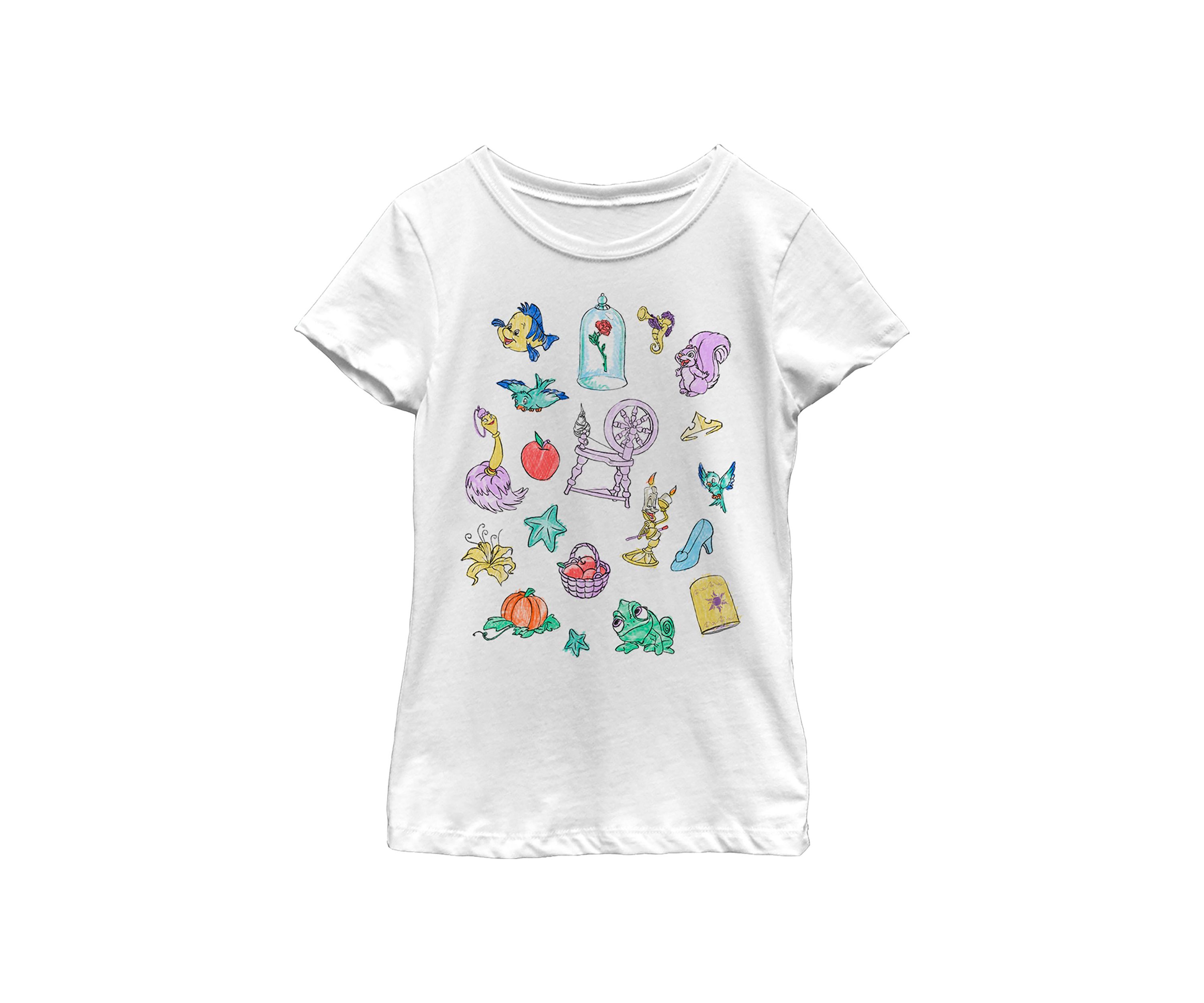 Girls 4-6x  Disney Doodles Graphic T-Shirt