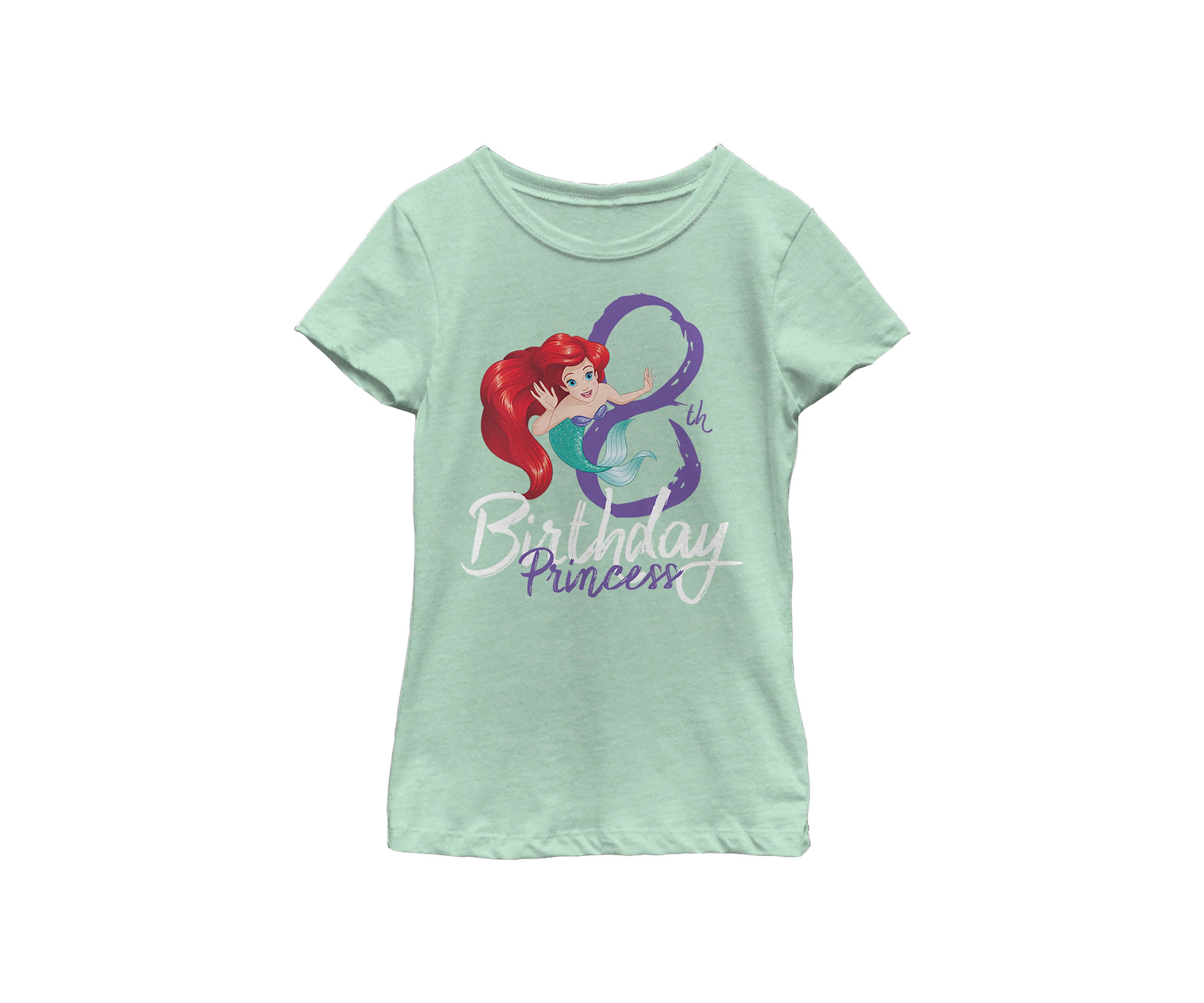 Girls 4-6x  Birthday Mermaid Eight Graphic T-Shirt