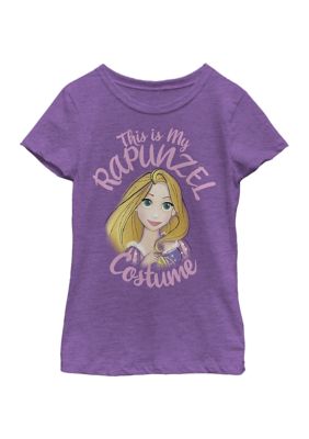 Disney Princess Girls 4-6x Rapunzel Costume Graphic T-Shirt, Purple, Small