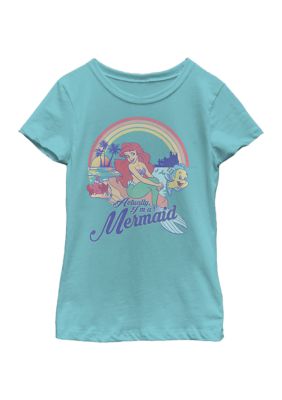 Disney Princess Girls 7-16 Actual Mermaid Graphic T-Shirt