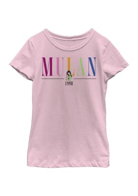 Disney Princess Girls 4-6X Mulan Title Graphic T-Shirt