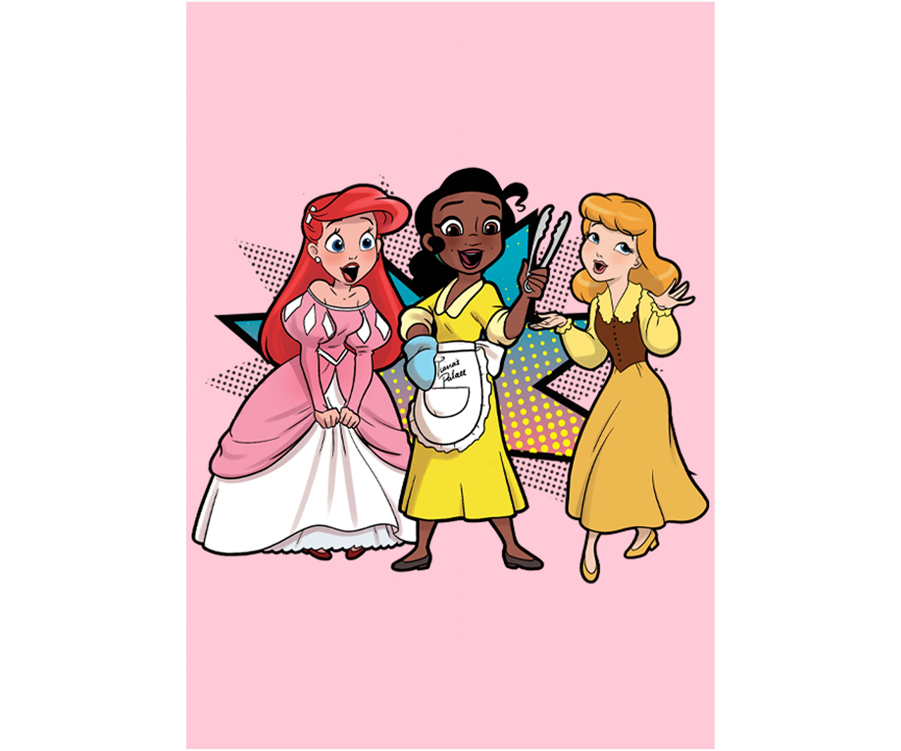 Girls 4-6x  Comic Princess Tong Trio Graphic T-Shirt