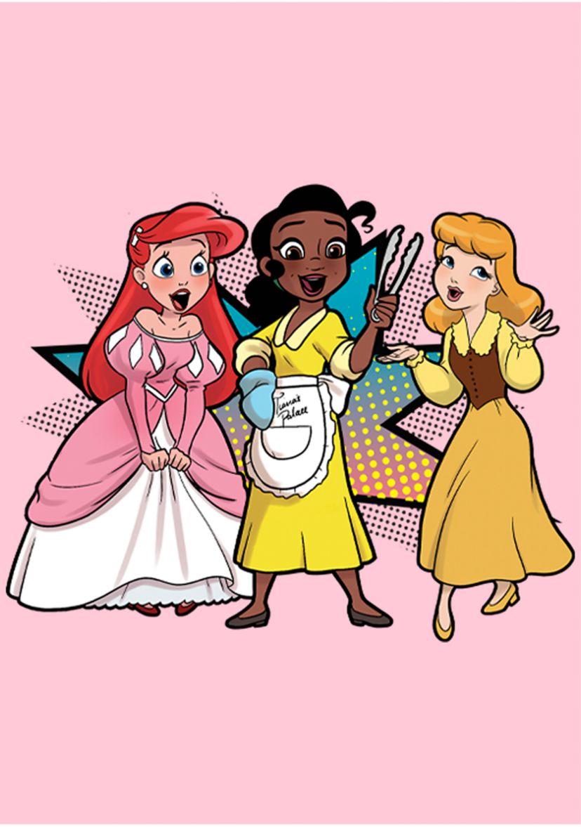 Girls 4-6x  Comic Princess Tong Trio Graphic T-Shirt
