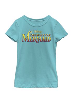 Disney Princess Girls 4-6x Little Mermaid Logo Graphic T-Shirt