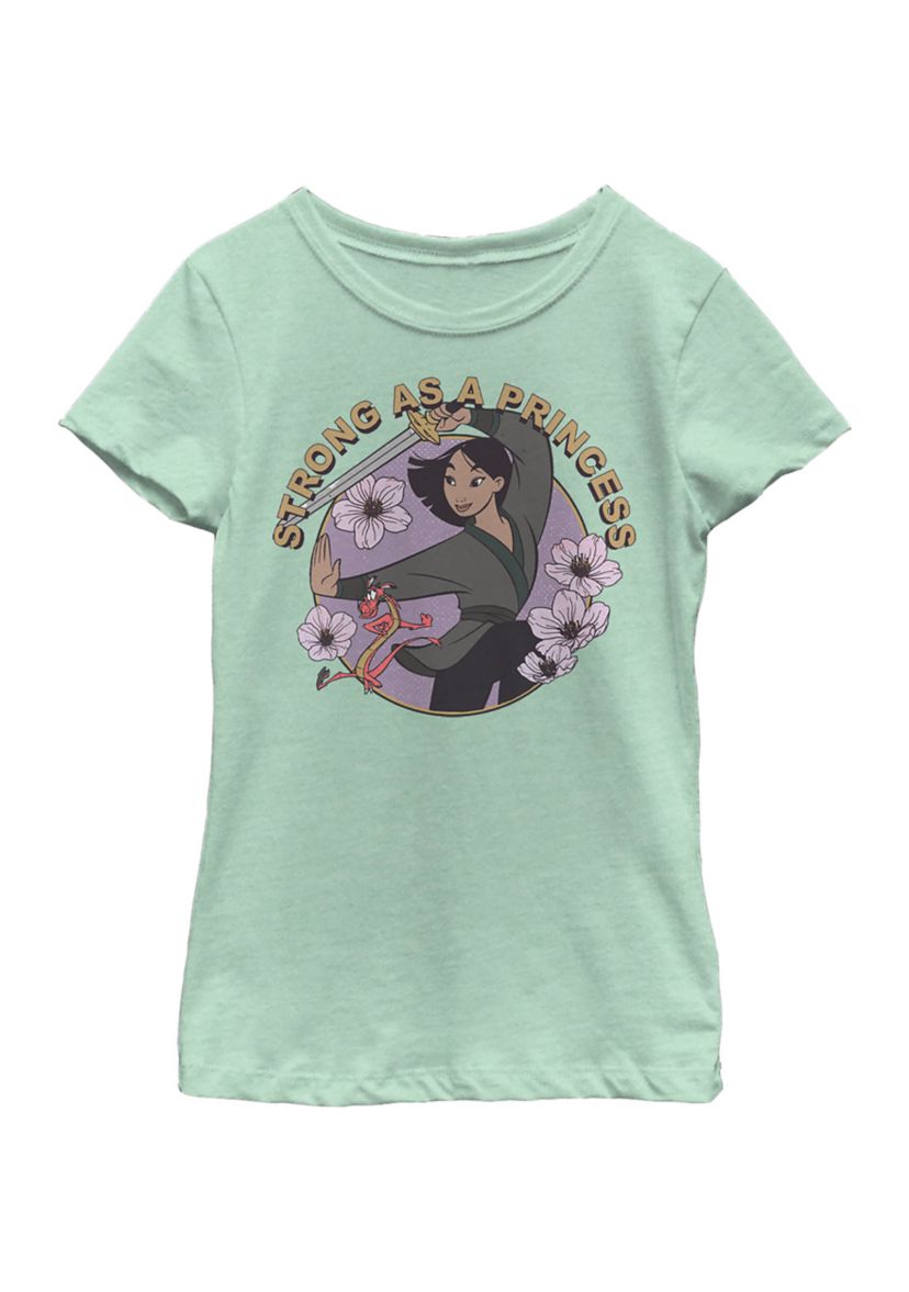 Girls 4-6x Mulan Fight Like A Princess Graphic T-Shirt