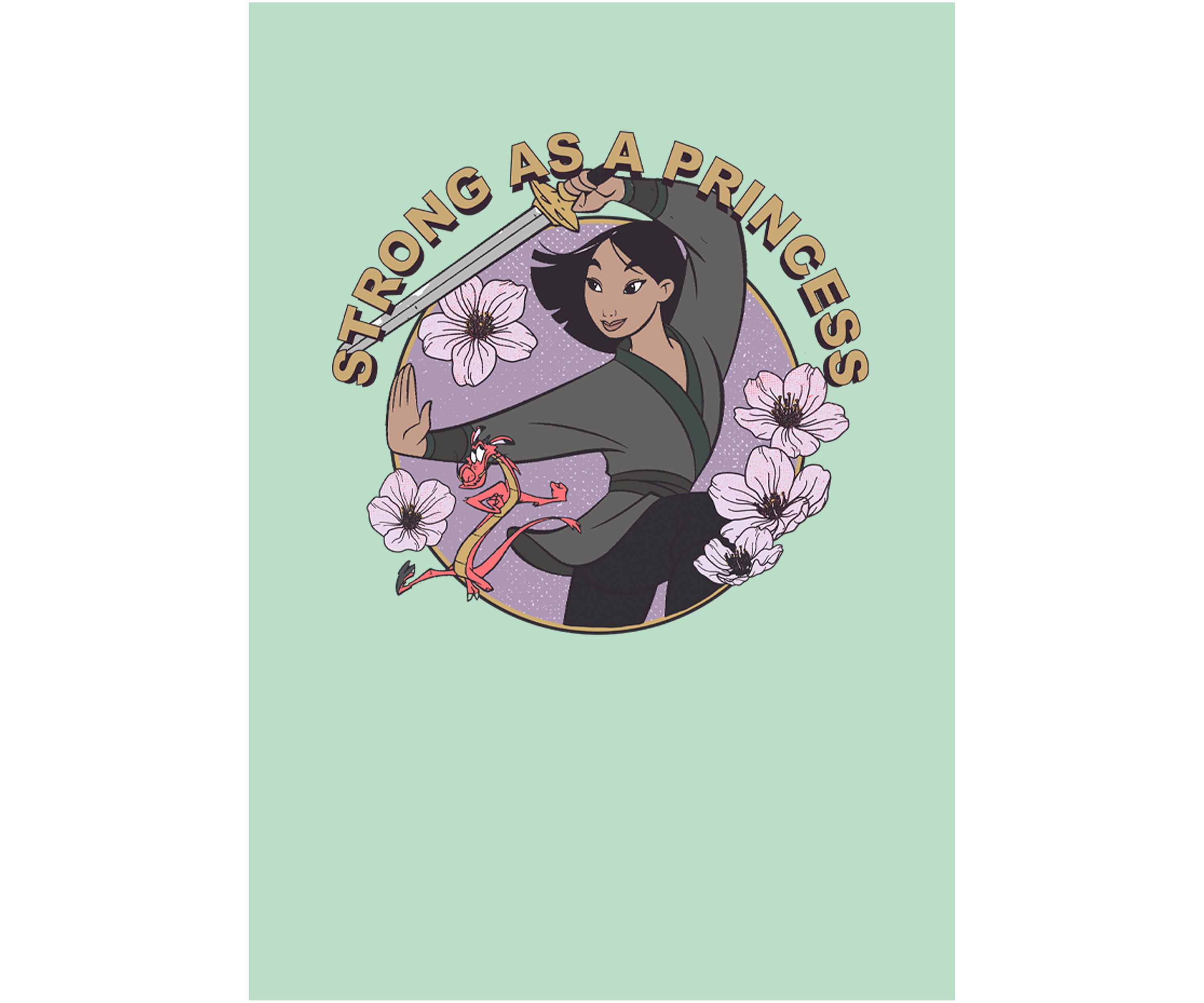Girls 4-6x Mulan Fight Like A Princess Graphic T-Shirt