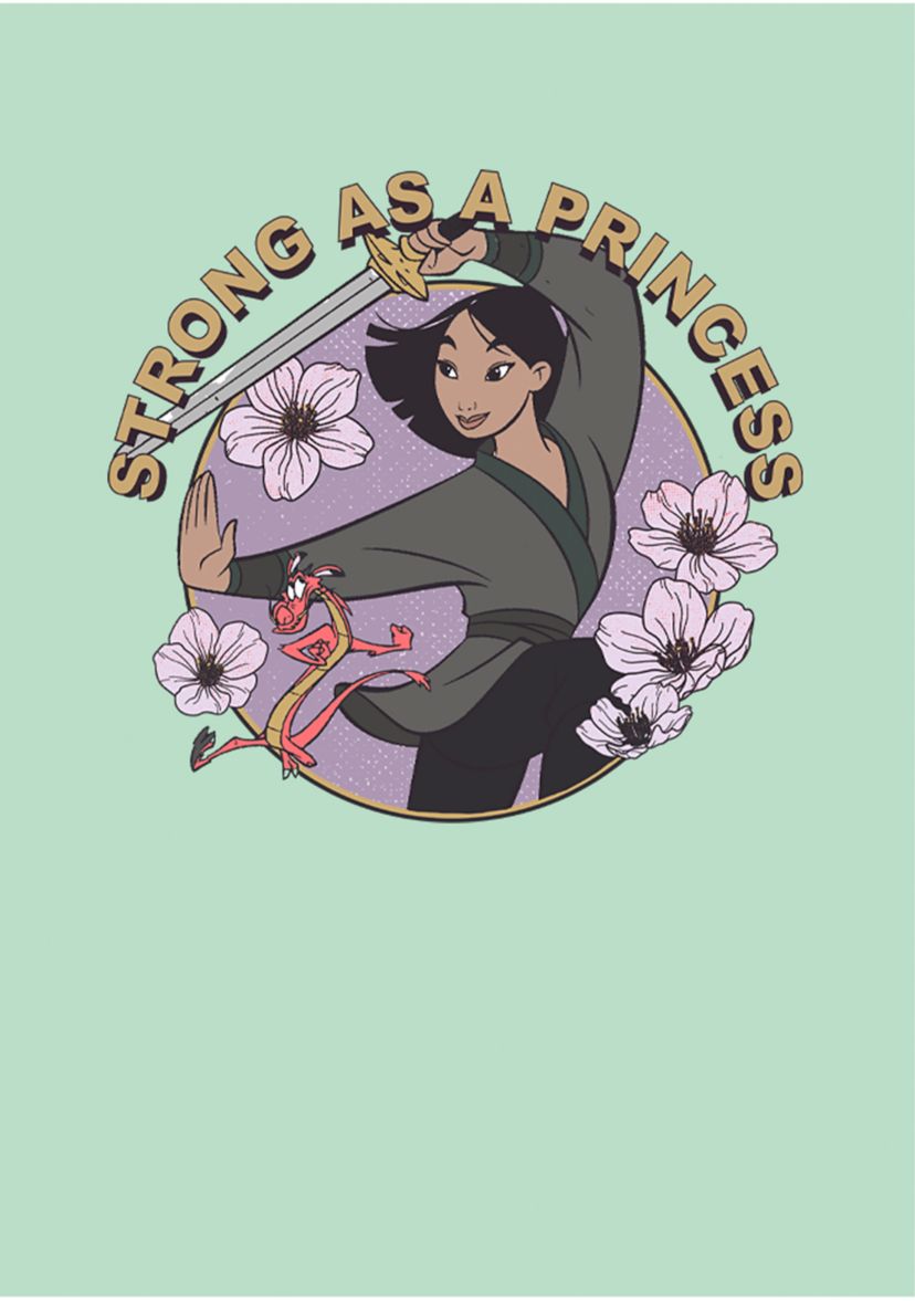 Girls 4-6x Mulan Fight Like A Princess Graphic T-Shirt