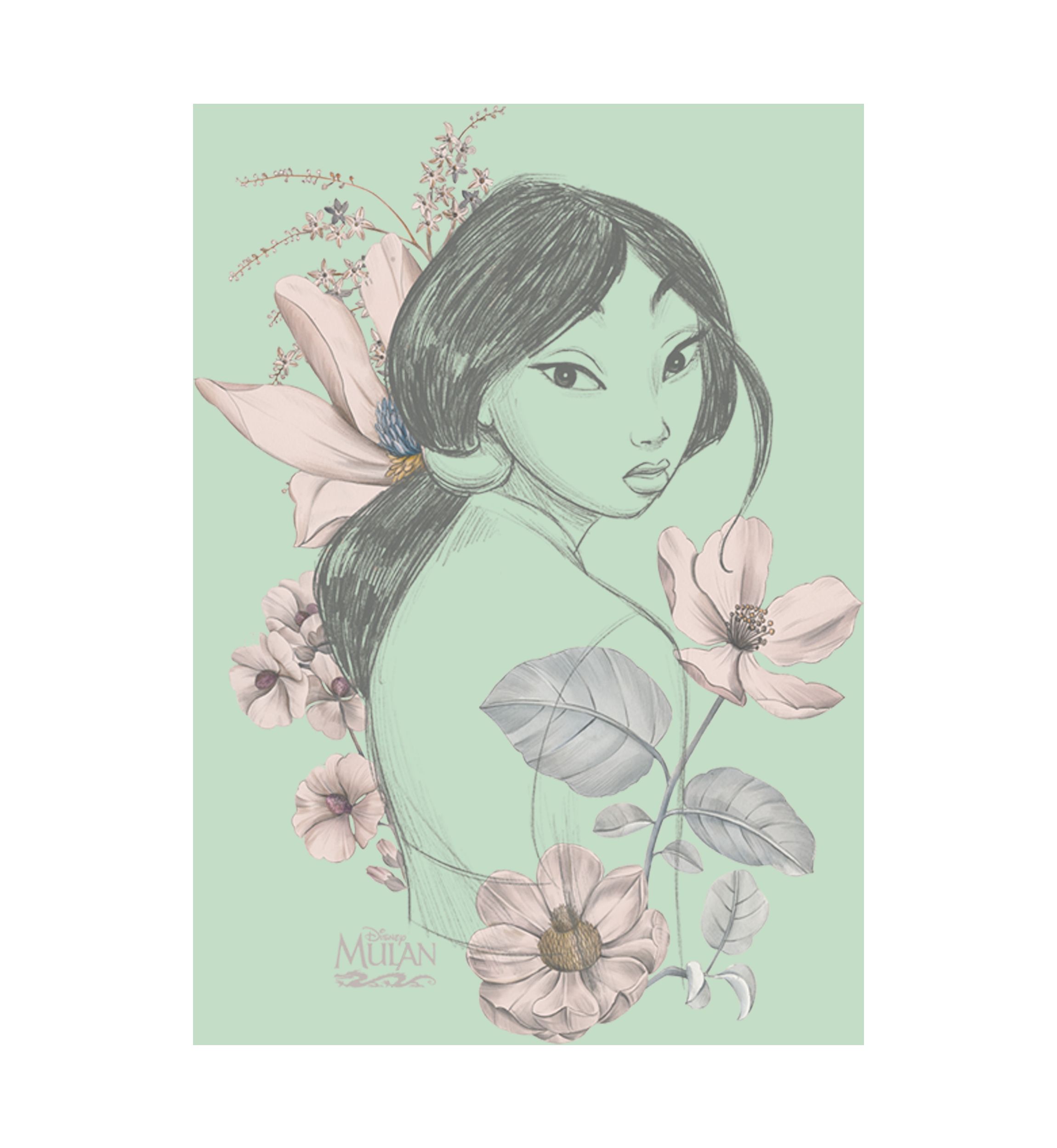 Mulan Magnolia Graphic T-Shirt
