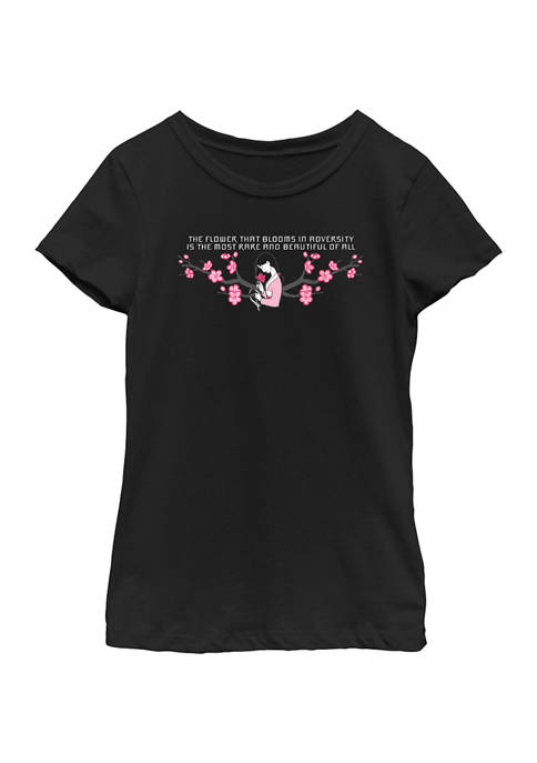 Disney Princess Girls 7-16 Flower Adversity Graphic T-Shirt