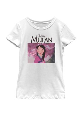 Disney Princess Kids Simple Sakura Mulan Graphic T-Shirt