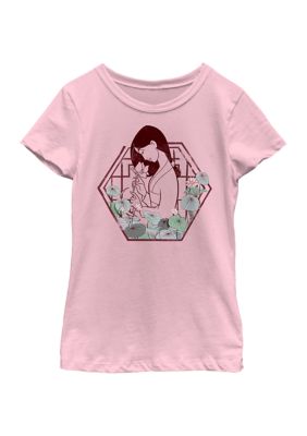 Disney Princess Kids Mulan Lotus Graphic T-Shirt