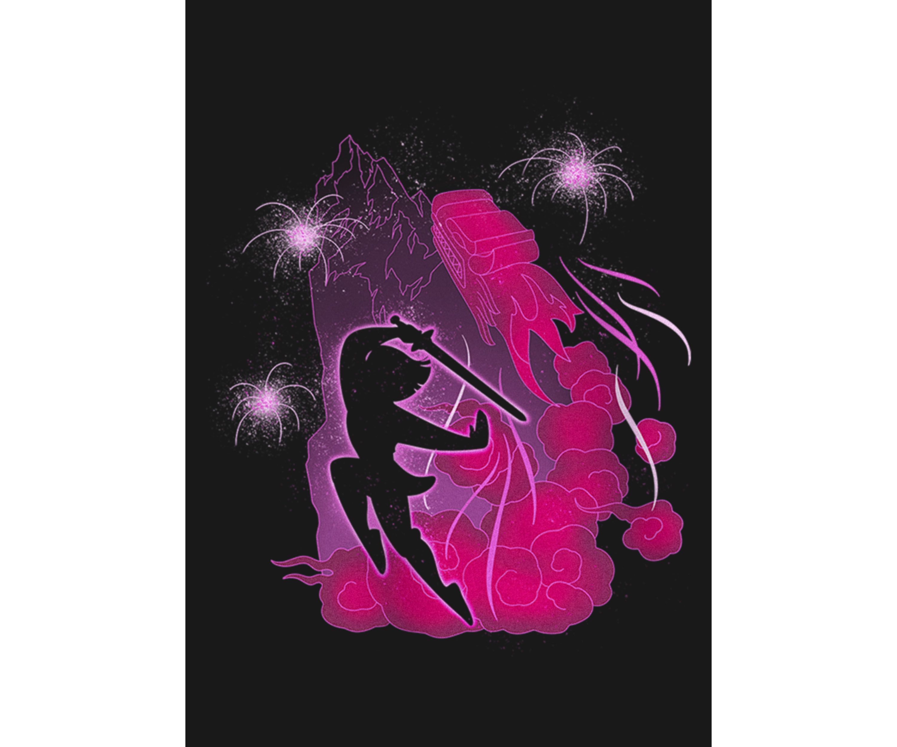 Glowing Mulan Graphic T-Shirt