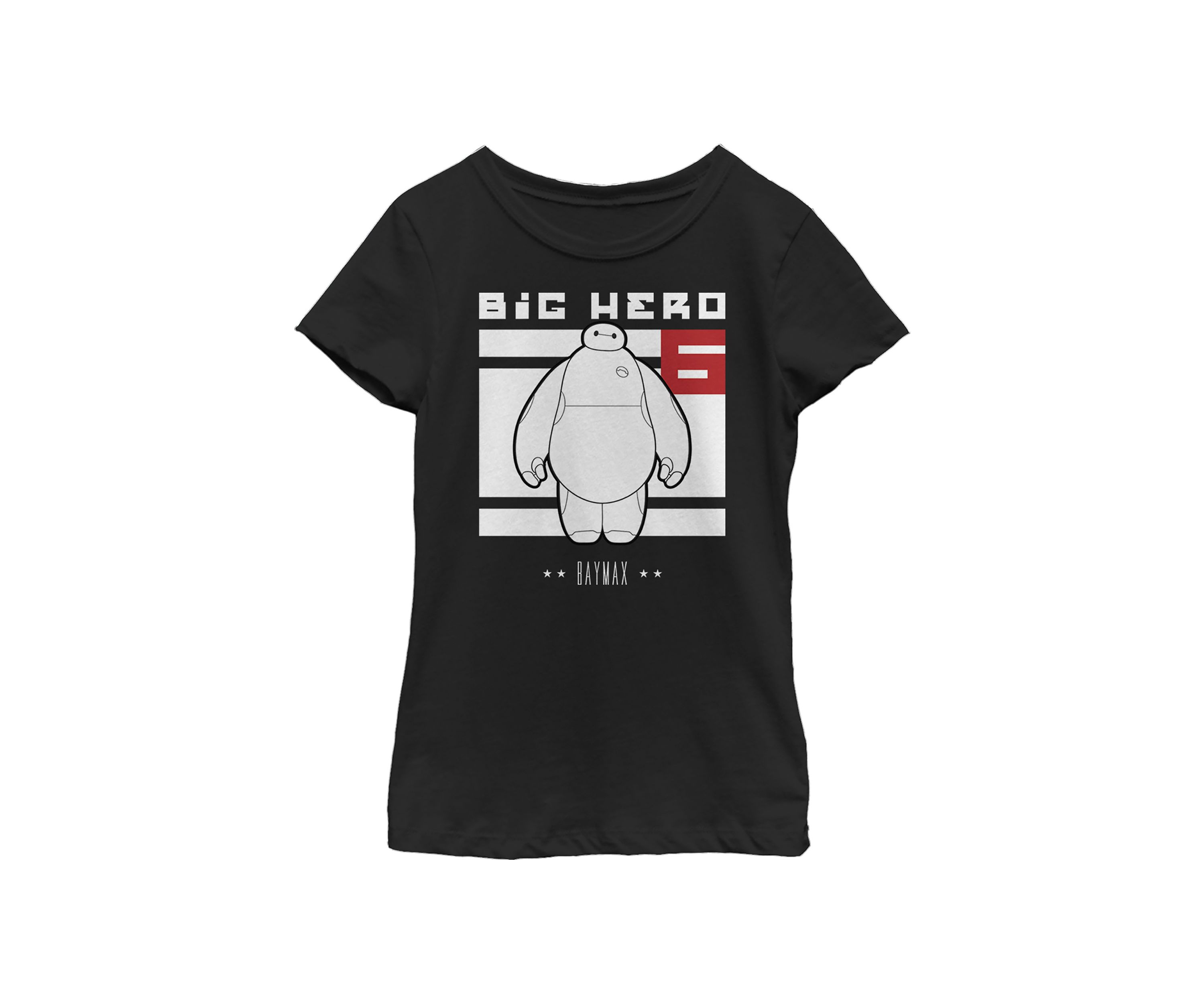 Girls 4-6x  Baymax Block Graphic T-Shirt
