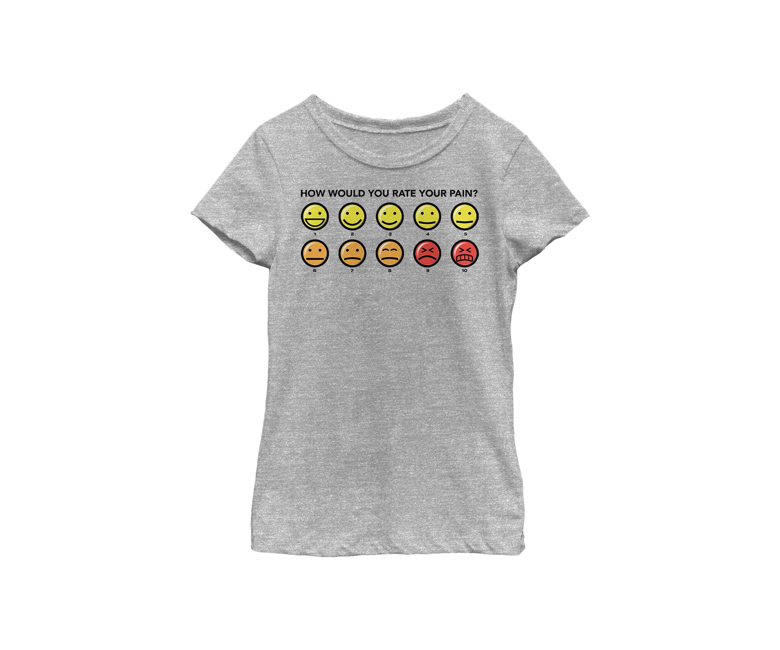 Girls 4-6x  Pain Rating Graphic T-Shirt