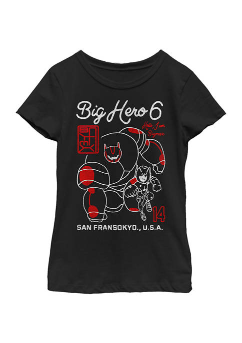 Big Hero 6 Girls 4-6x Post Graphic T-Shirt