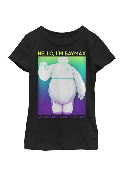  Girls 7-16 Baymax Wave Graphic T-Shirt 