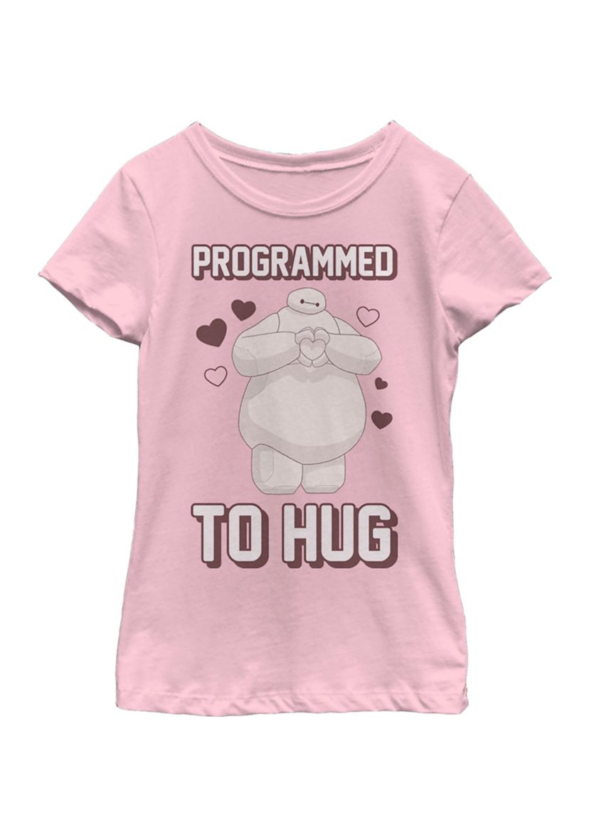Girls 4-6x  Programmed To Hug Graphic T-Shirt