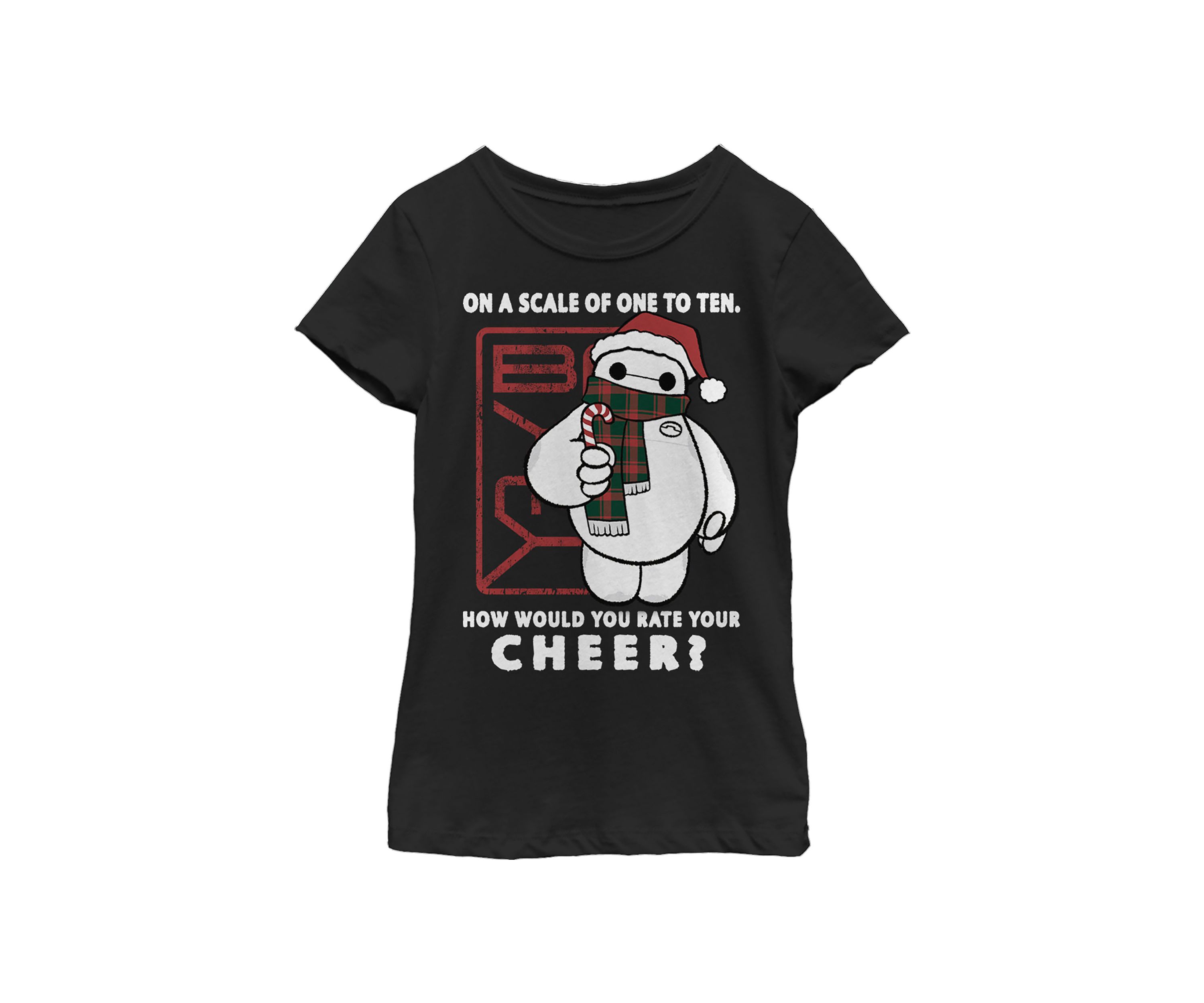 Girls 4-6x  Baymax Cheer Scale Graphic T-Shirt