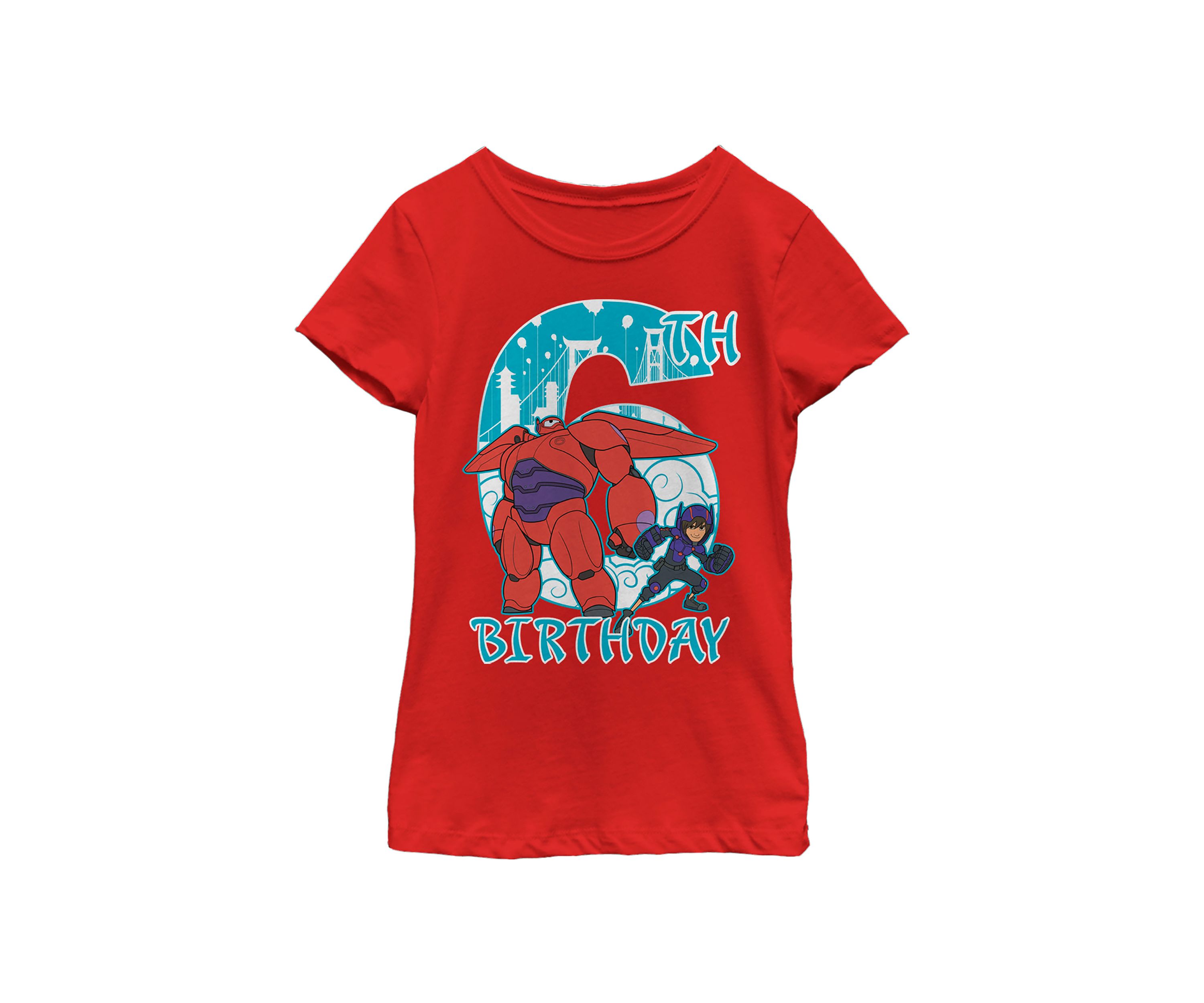 Girls 4-6x Baymax 6 Years Graphic T-Shirt