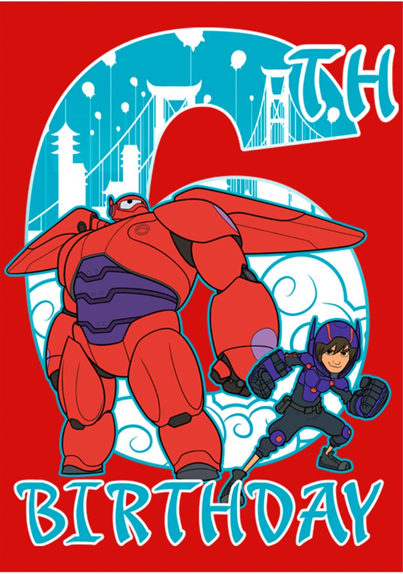 Girls 4-6x Baymax 6 Years Graphic T-Shirt