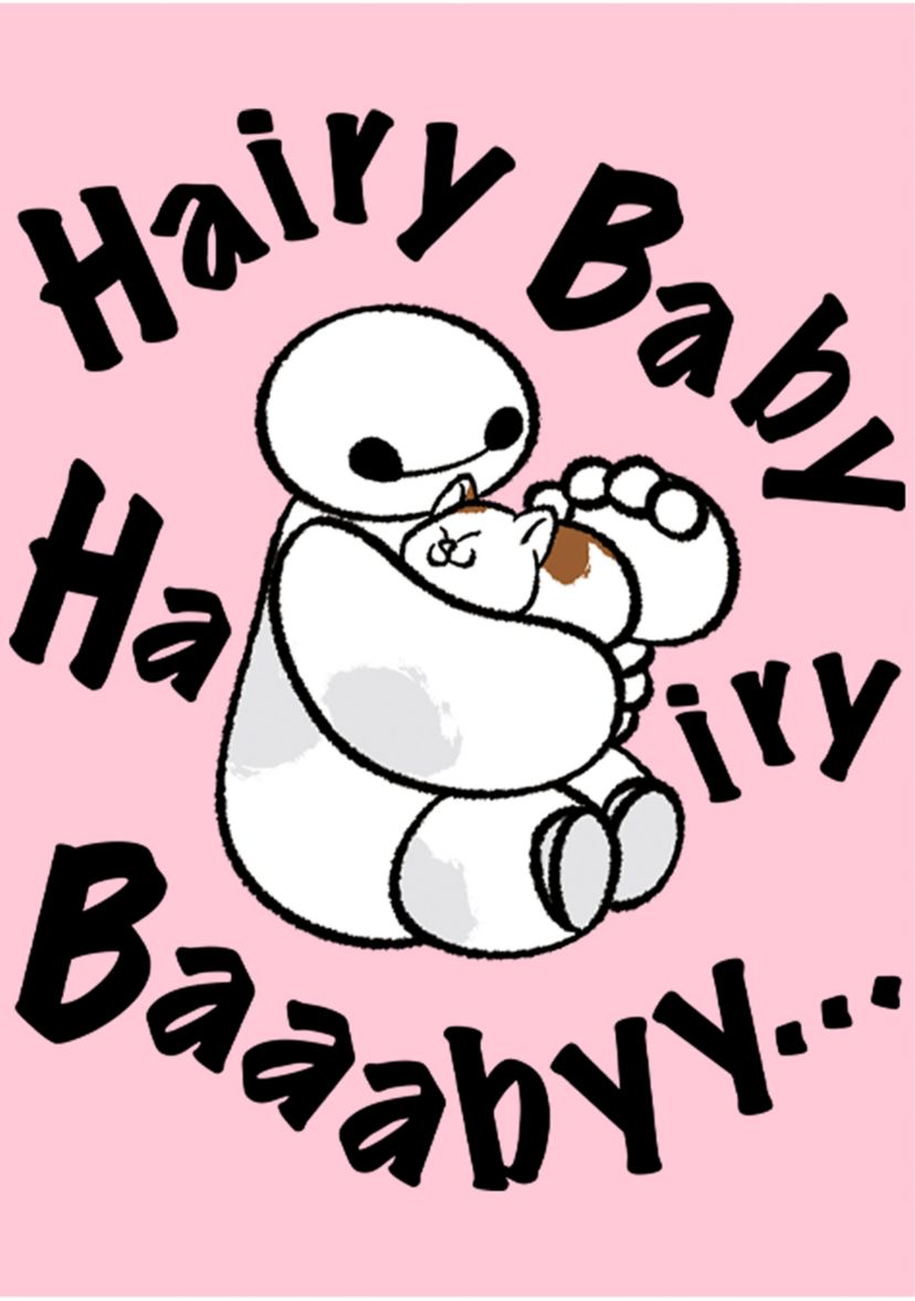 Girls 4-6x  Hairy Baby Graphic T-Shirt