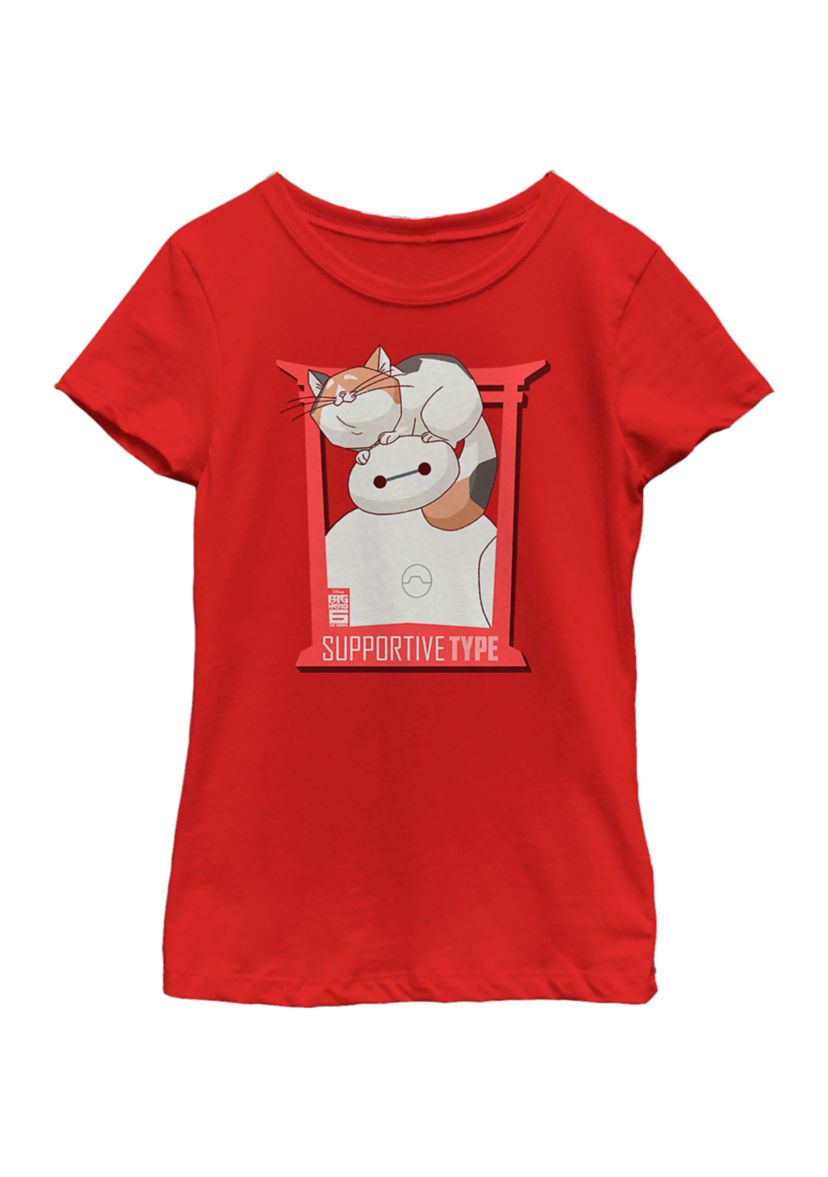 Girls 4-6x  Supportive Type Graphic T-Shirt
