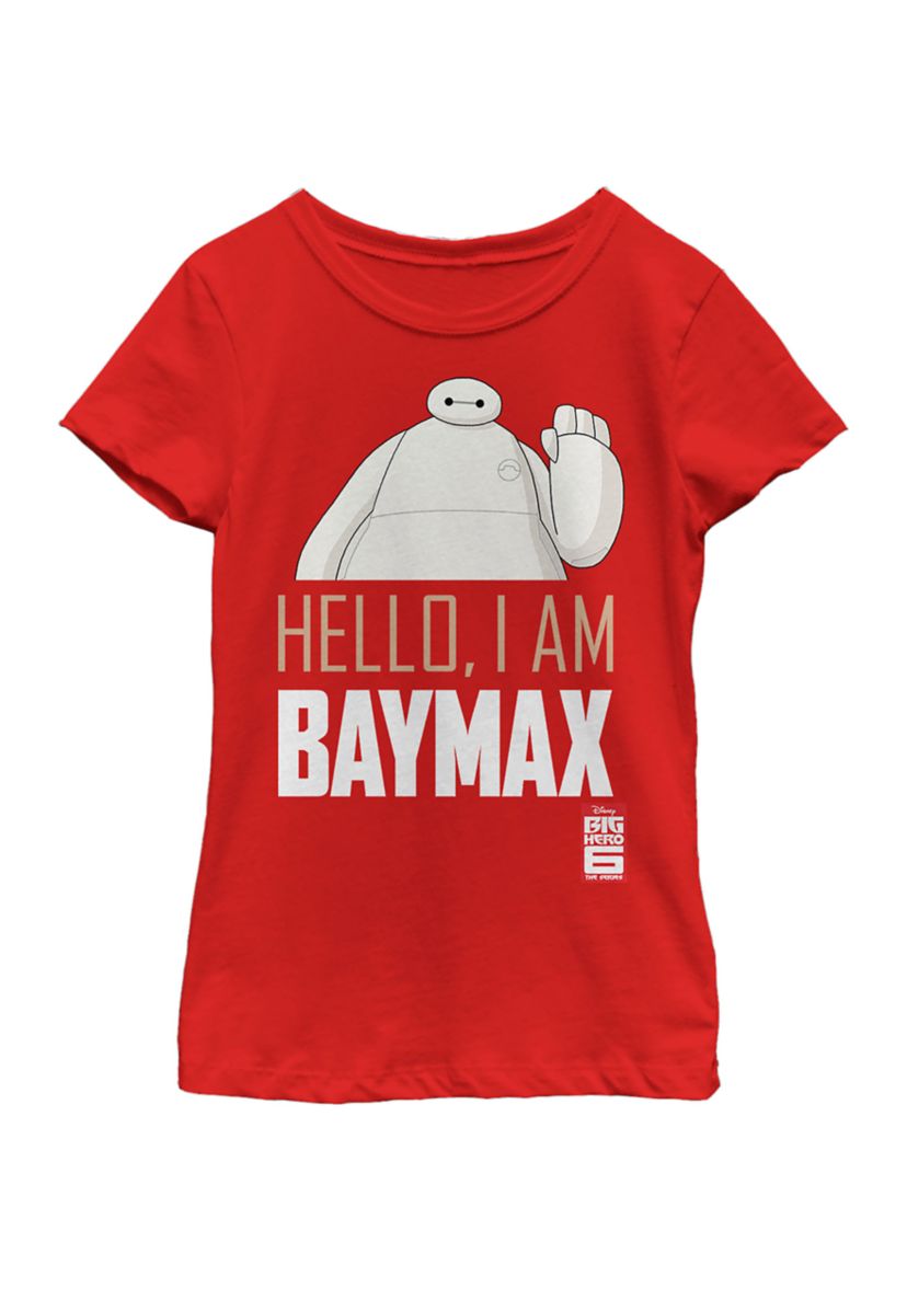 Girls 4-6x  Hello Baymax Graphic Top