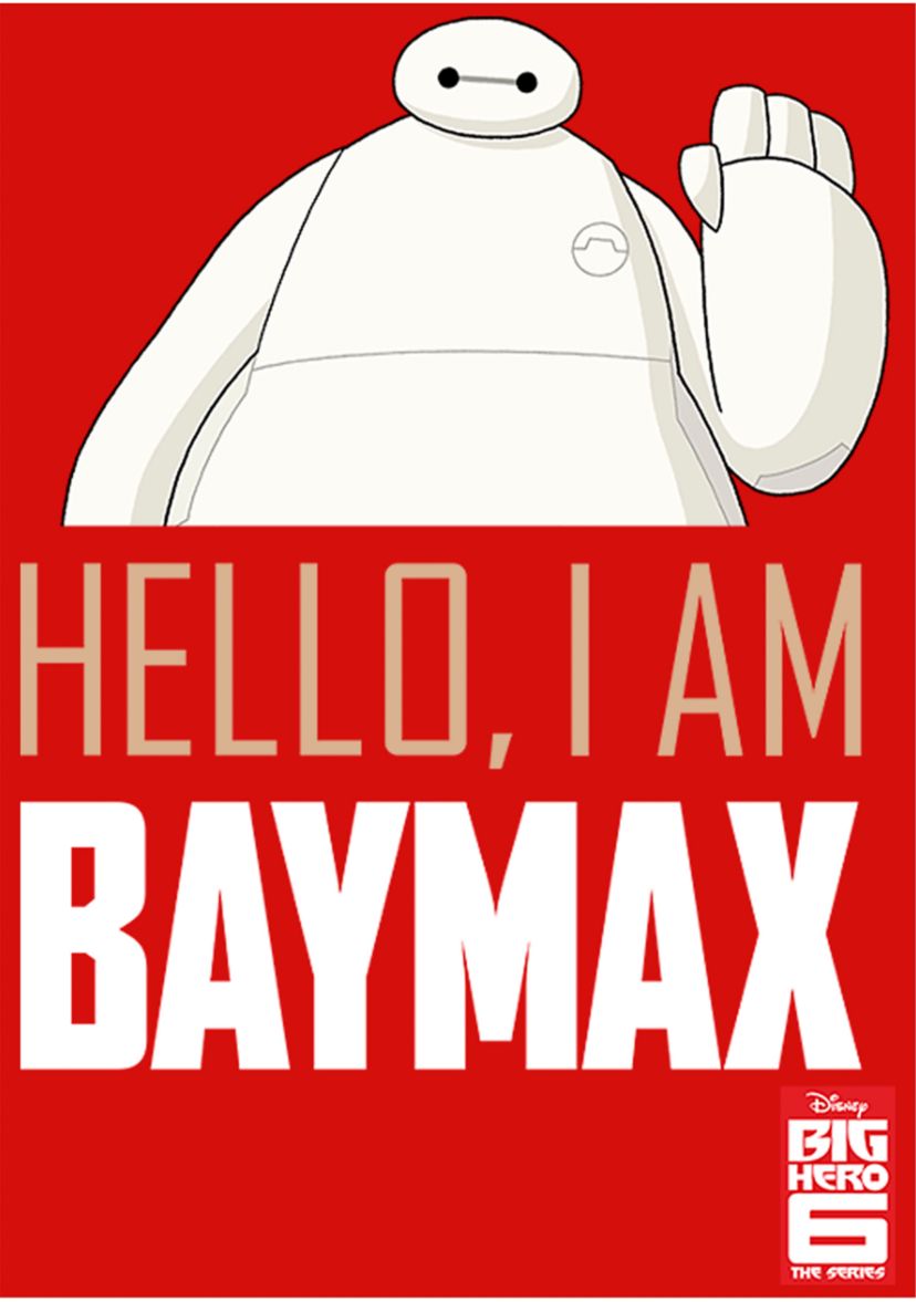 Girls 4-6x  Hello Baymax Graphic Top