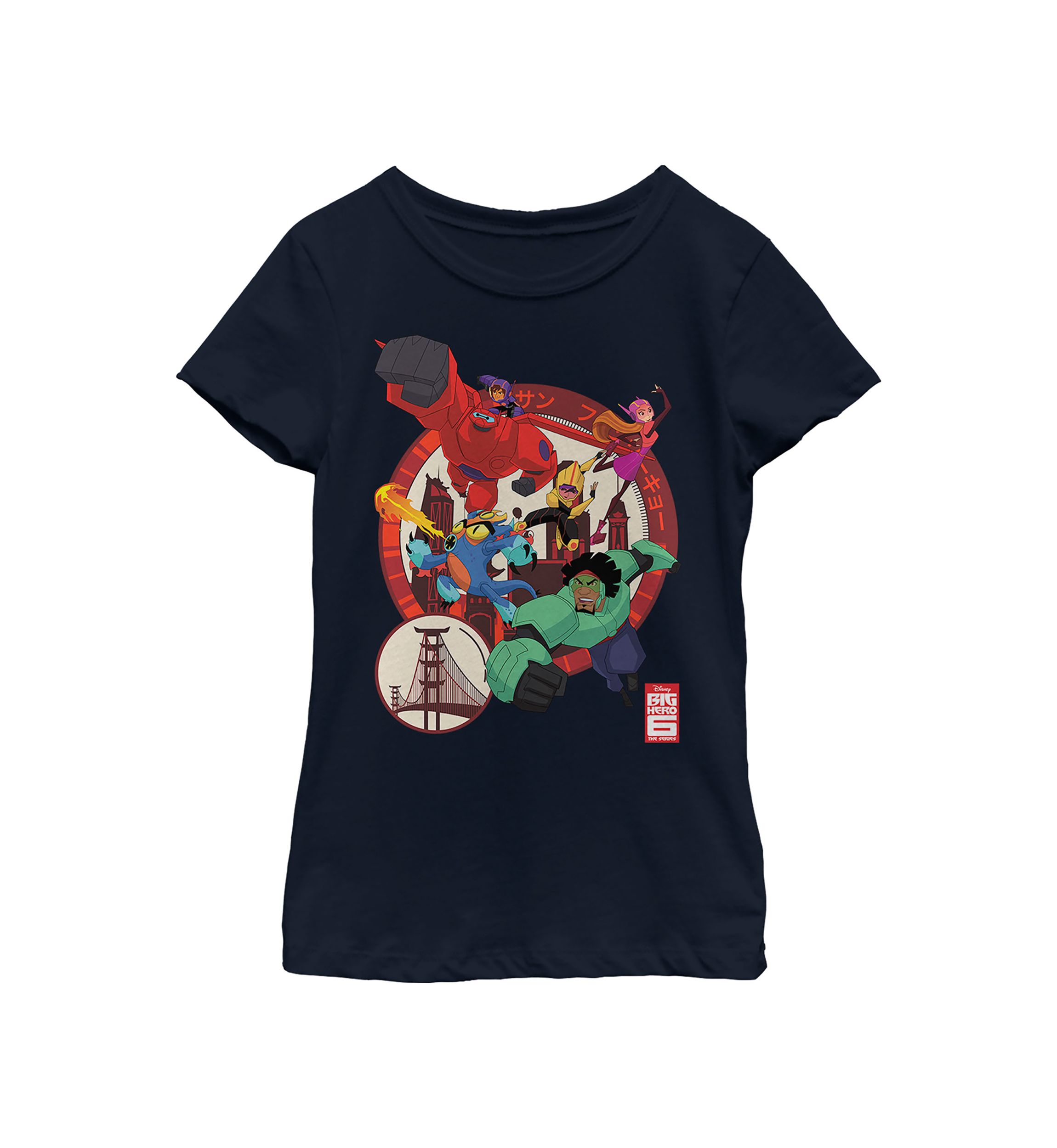 Girls 4-6x  Circle Team Graphic Top
