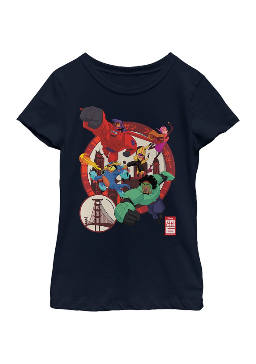 Girls 4-6x  Circle Team Graphic Top