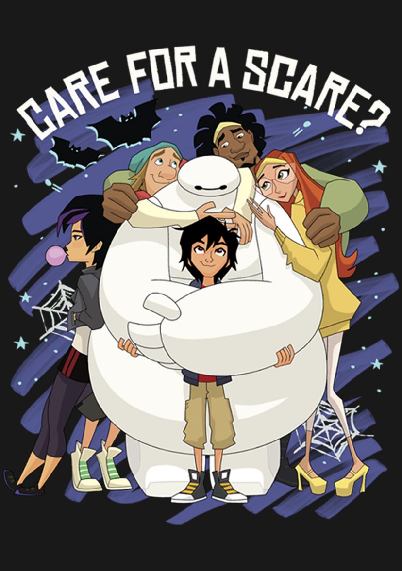 Girls 4-6x  Scare Baymax Graphic Top