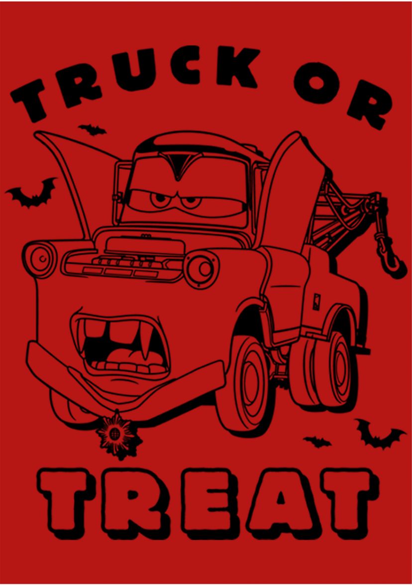 Girls 4-6x  Truck Or Treat Graphic Top