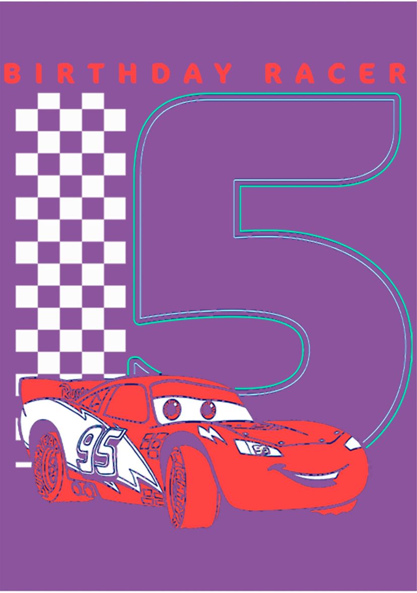 Girls 4-6x Birthday Racer Graphic T-Shirt