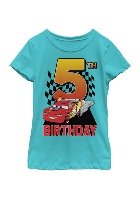 Disney® Girls 4-6x Lightning Birthday 5 Graphic T-Shirt