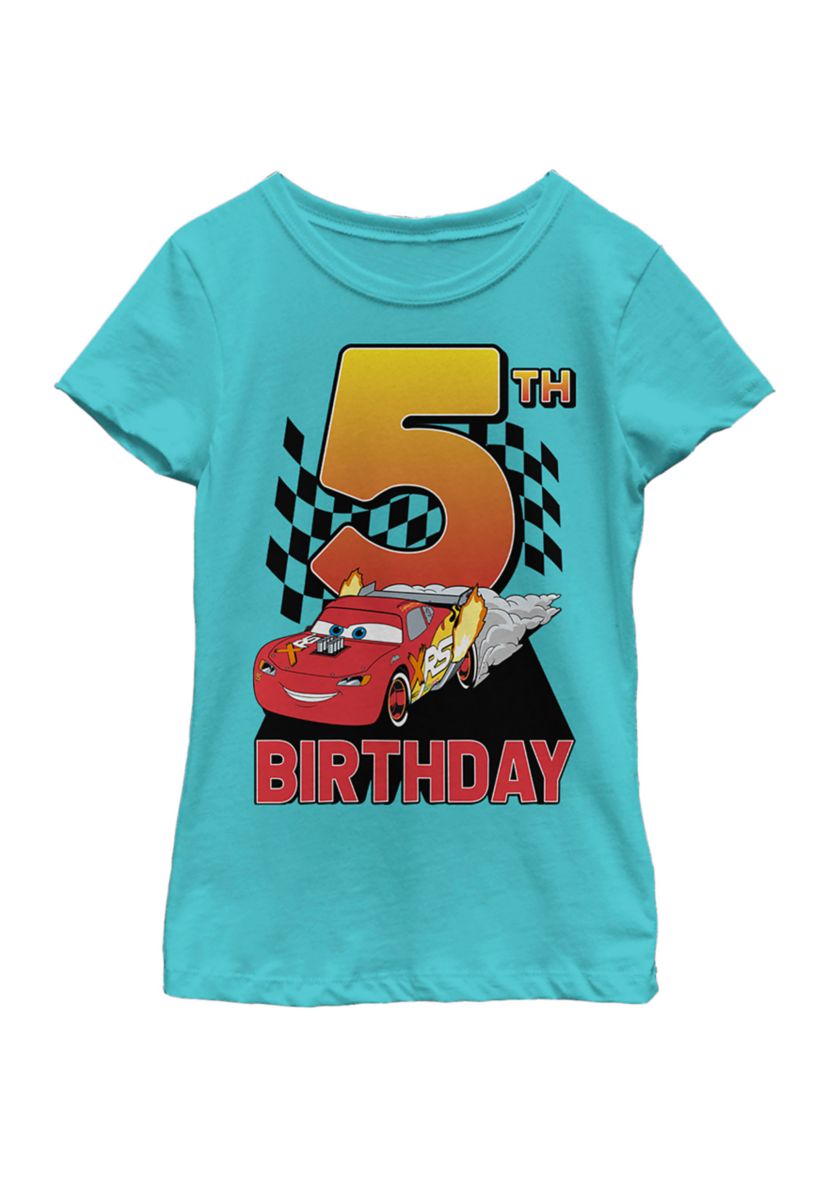 Girls 4-6x Lightning Birthday 5 Graphic T-Shirt