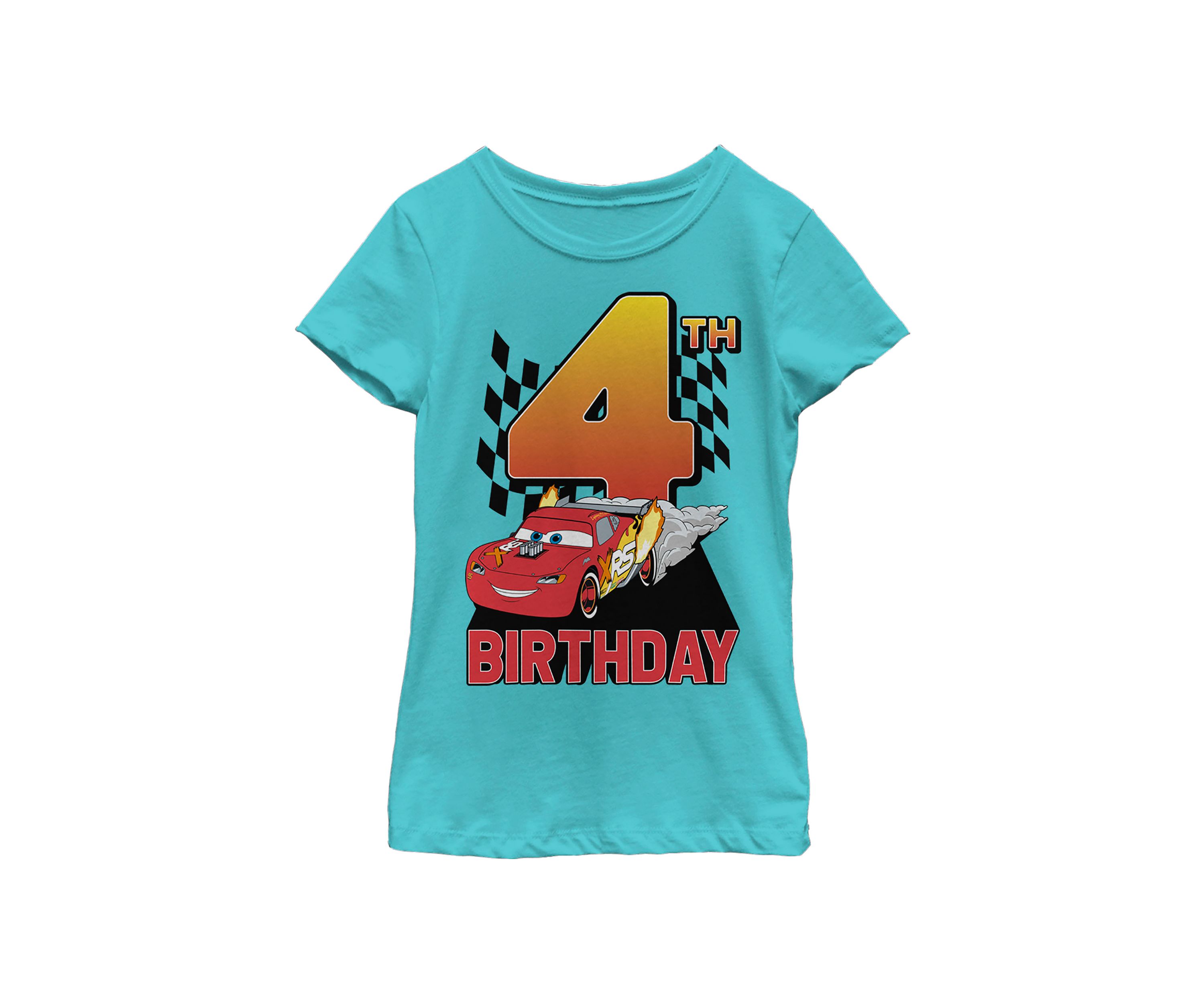 Girls 4-6x Lightning Birthday 4 Graphic T-Shirt