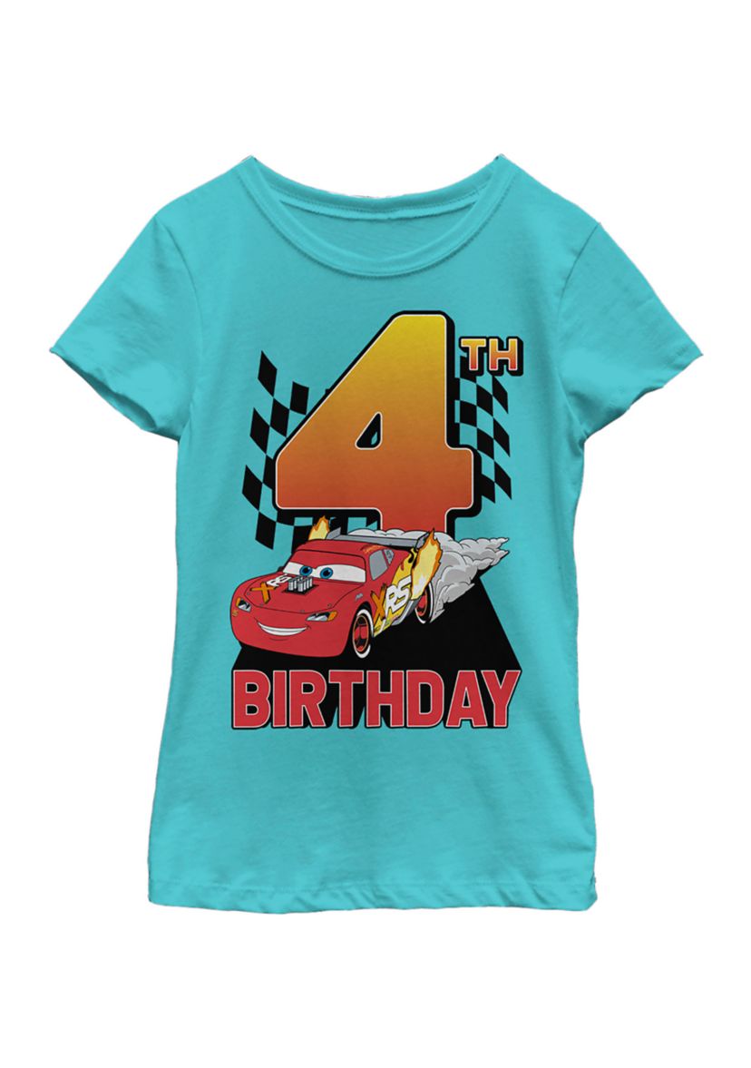 Girls 4-6x Lightning Birthday 4 Graphic T-Shirt