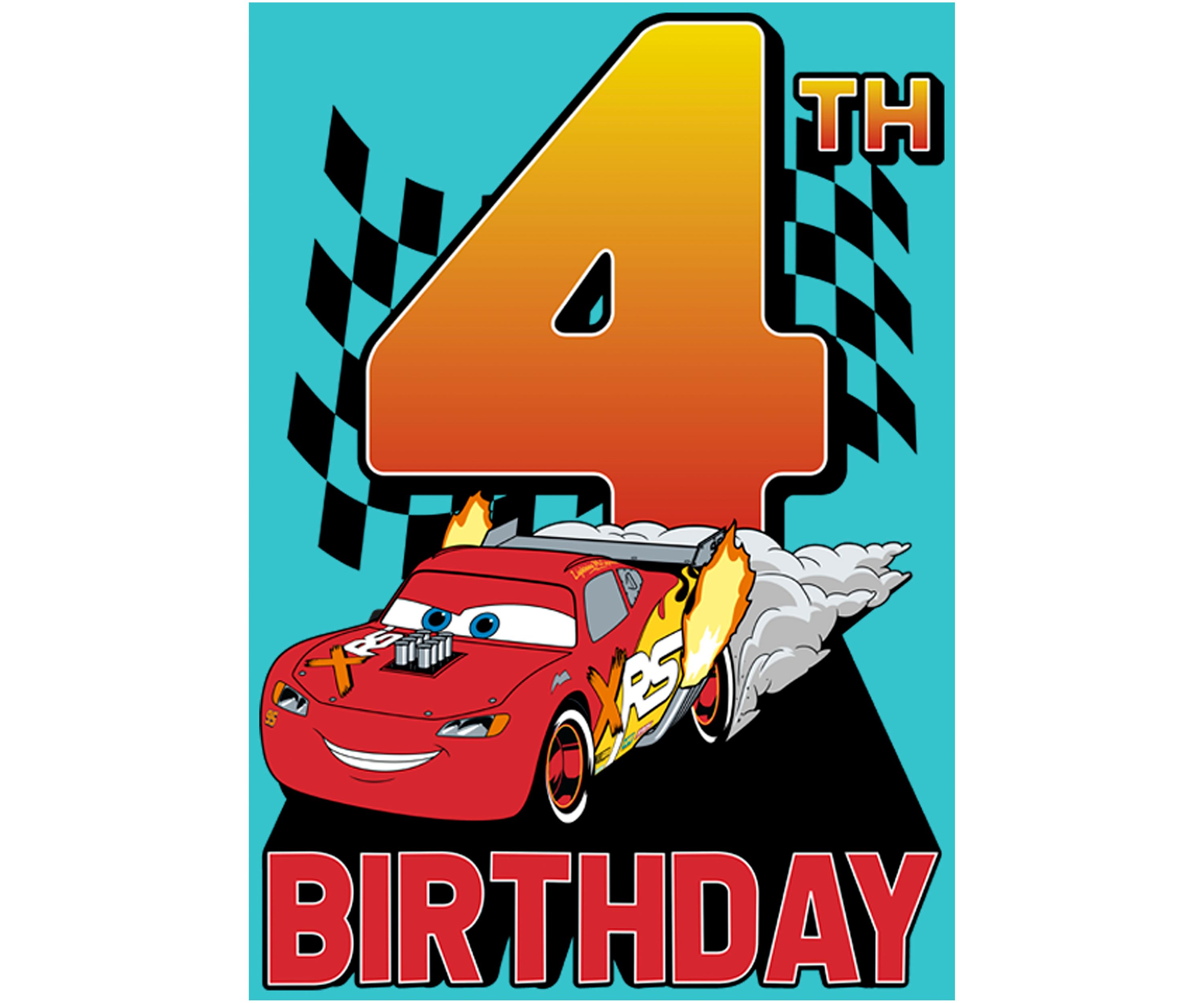 Girls 4-6x Lightning Birthday 4 Graphic T-Shirt