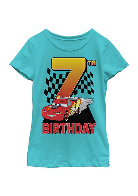 Disney® Girls 4-6x Lightning Birthday 7 Graphic T-Shirt