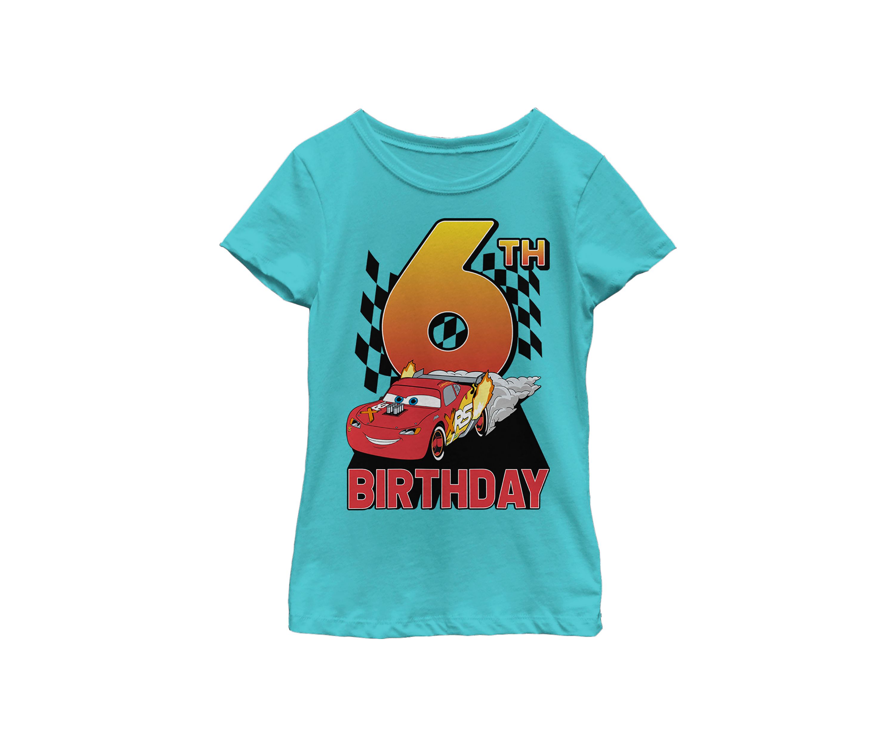 Girls 4-6x Lightning Birthday 6 Graphic T-Shirt