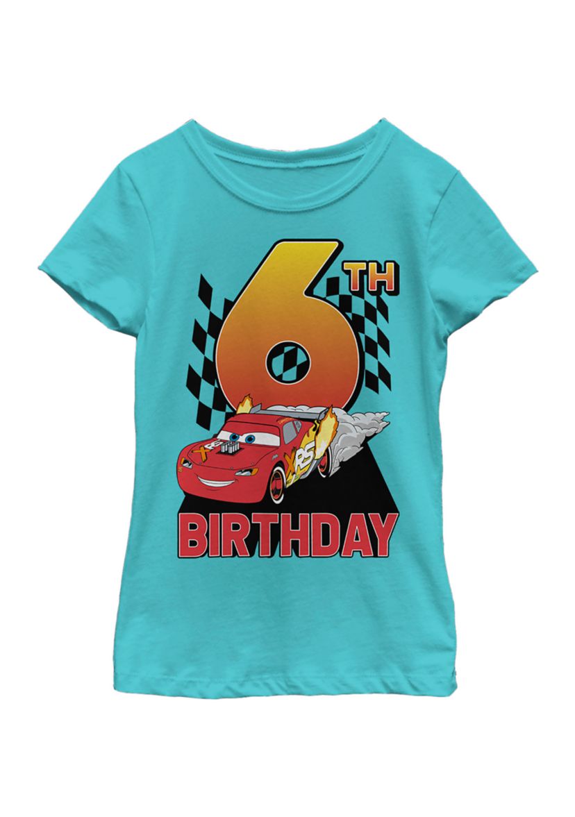 Girls 4-6x Lightning Birthday 6 Graphic T-Shirt