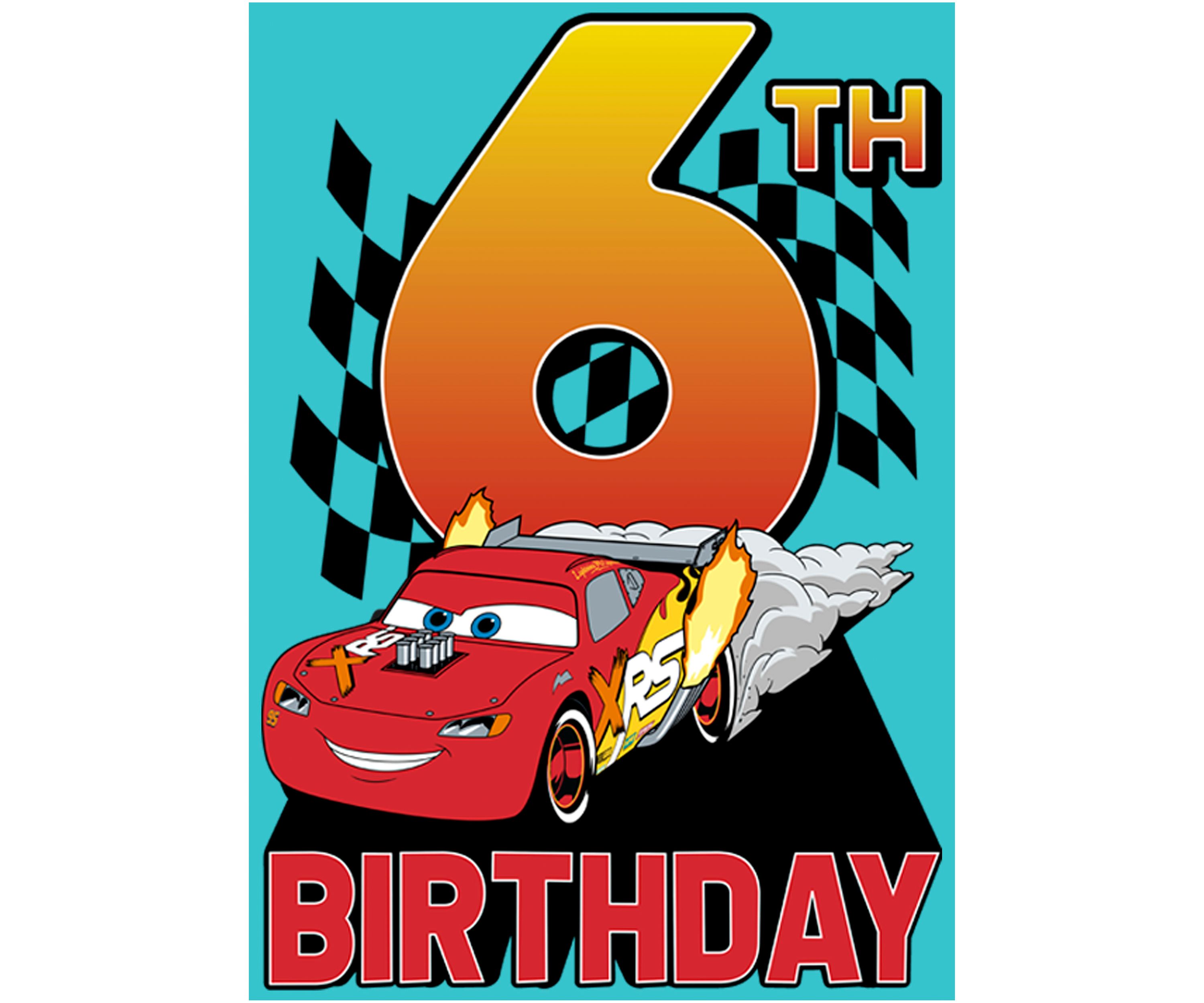 Girls 4-6x Lightning Birthday 6 Graphic T-Shirt