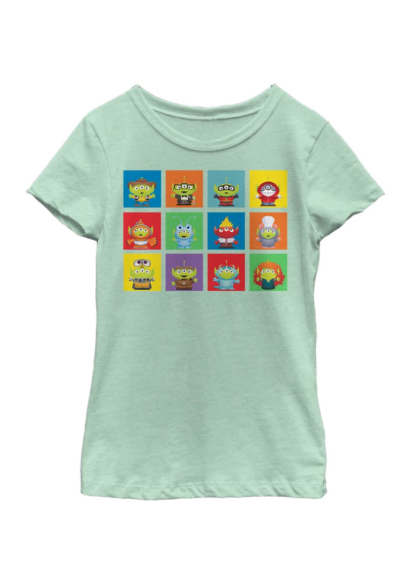 Girls 4-6x Alien Line Up Graphic T-Shirt
