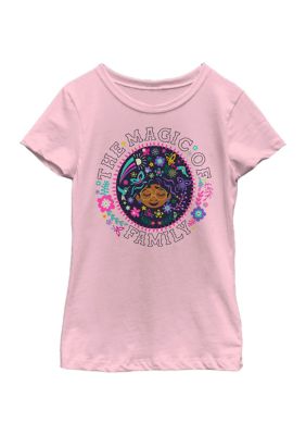 Disney Kids Magic Of Family Graphic T-Shirt, Pink, XL