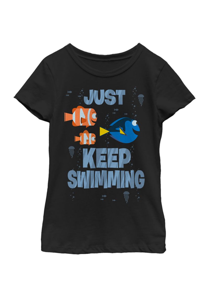 Girls 4-6x  Just Swimming Graphic T-Shirt