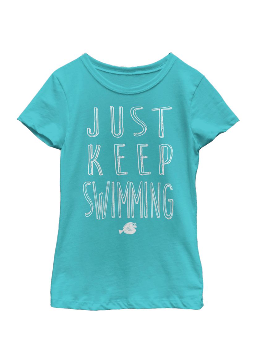 Girls 4-6x  Swimming Graphic T-Shirt